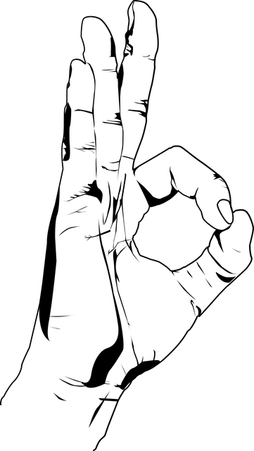 Main faisant le signe "ok"