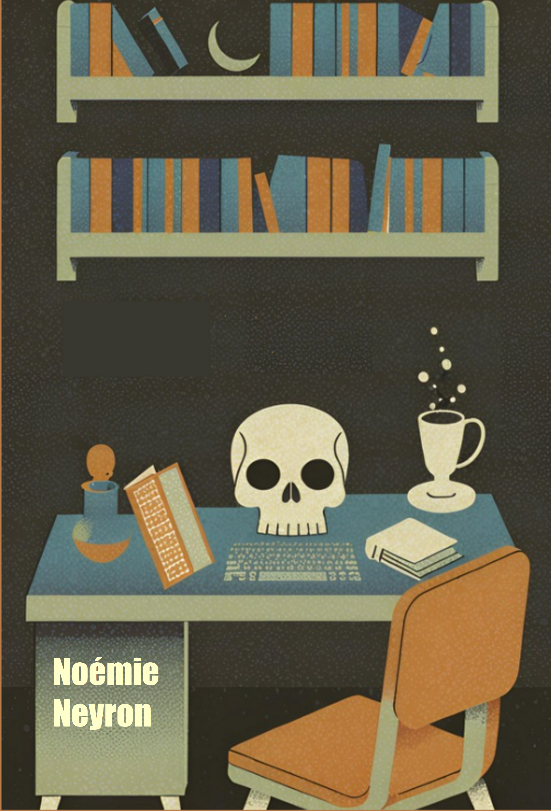 Couverture du livre : un crâne sur un bureau